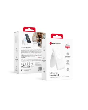 F-Energy MagStand F10K2 MagSafe Power Bank 10000mAh 20W Λευκό