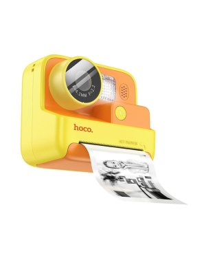 Hoco DV200 Compact Φωτογραφική Μηχανή 48MP με Οθόνη 2" Κίτρινη