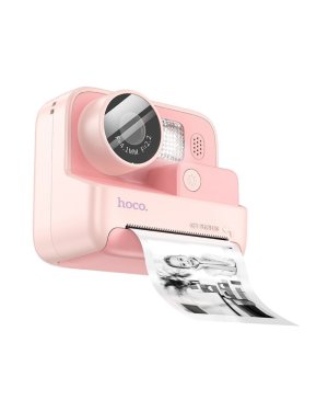 Hoco DV200 Compact Φωτογραφική Μηχανή 48MP με Οθόνη 2" Ροζ