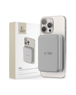 Tech-Protect PB11 Lifemag MagSafe Power Bank 10000mAh 15W με Θύρα USB-C Titanium