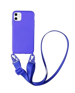 Oem Θήκη Σιλικόνης Electric Blue με Ιμάντα (iPhone 12 Pro Max) Oem Θήκη Σιλικόνης Electric Blue με Ιμάντα (iPhone 12 Pro Max)