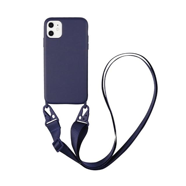 Oem Θήκη Σιλικόνης Navy Blue με Ιμάντα (iPhone X / Xs) Oem Θήκη Σιλικόνης Navy Blue με Ιμάντα (iPhone X / Xs)
