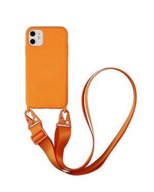 Oem Θήκη Σιλικόνης Orange με Ιμάντα (iPhone 12 Pro Max) Oem Θήκη Σιλικόνης Orange με Ιμάντα (iPhone 12 Pro Max)