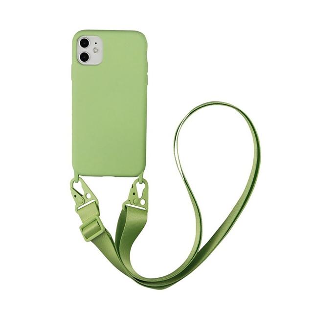 Oem Θήκη Σιλικόνης Green με Ιμάντα (iPhone 12 Pro Max) Oem Θήκη Σιλικόνης Green με Ιμάντα (iPhone 12 Pro Max)