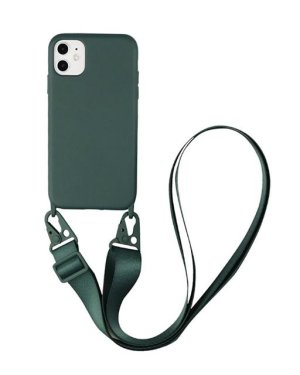 Oem Θήκη Σιλικόνης Navy Green με Ιμάντα (iPhone 13 Pro) Oem Θήκη Σιλικόνης Navy Green με Ιμάντα (iPhone 13 Pro)