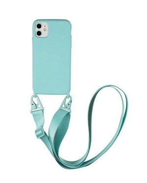 Oem Θήκη Σιλικόνης Turquoise με Ιμάντα (iPhone 12 Pro Max) Oem Θήκη Σιλικόνης Turquoise με Ιμάντα (iPhone 12 Pro Max)