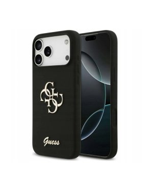 Guess Back Cover Σιλικόνης Μαύρο (iPhone 17 Pro Max)