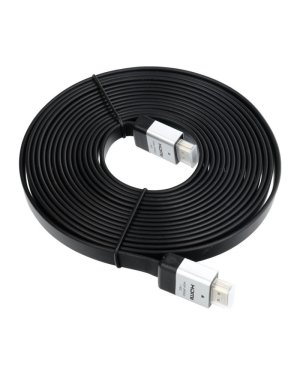 HDMI 2.0 Premium High Speed 4K 60Hz HDR Flat Cable HDMI male - HDMI male 5m Μαύρο PRT1019 HDMI 2.0 Premium High Speed 4K 60Hz HDR Flat Cable HDMI male - HDMI male 5m Μαύρο PRT1019