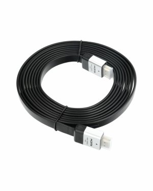 HDMI 2.0 Premium High Speed 4K 60Hz HDR Flat Cable HDMI male - HDMI male 3m Μαύρο HDMI 2.0 Premium High Speed 4K 60Hz HDR Flat Cable HDMI male - HDMI male 3m Μαύρο