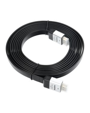 HDMI 2.0 Premium High Speed 4K 60Hz HDR Flat Cable HDMI male - HDMI male 3m Μαύρο HDMI 2.0 Premium High Speed 4K 60Hz HDR Flat Cable HDMI male - HDMI male 3m Μαύρο