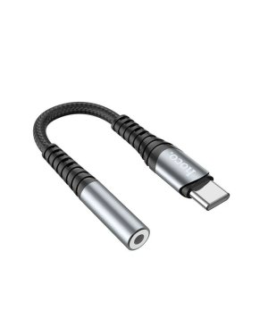 Hoco LS33 Μετατροπέας USB-C male σε 3.5mm female Γκρι 1τμχ