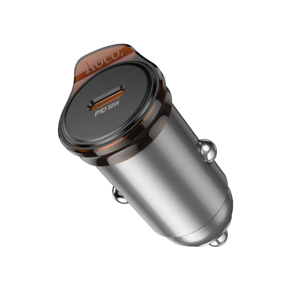Hoco NZ16B Φορτιστής Αυτοκινήτου 45W 3A με Θύρες: 2xType-C μαζί με Καλώδιο Lightning Γκρι Χρώμα Hoco NZ16B Φορτιστής Αυτοκινήτου 45W 3A με Θύρες: 2xType-C μαζί με Καλώδιο Lightning Γκρι Χρώμα