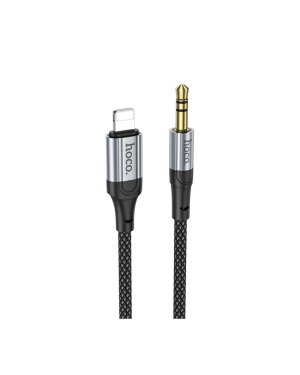 Hoco UPA26 3.5mm to Lightning Cable Μαύρο 1m (UPA26)