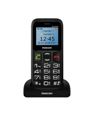 MaxCom MM426 SE Dual SIM Κινητό με Μεγάλα Κουμπιά (Ελληνικό Μενού) Μαύρο