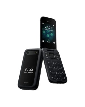 Nokia 2660 Flip Dual SIM Κινητό με Κουμπιά (Ελληνικό Μενού) Μαύρο