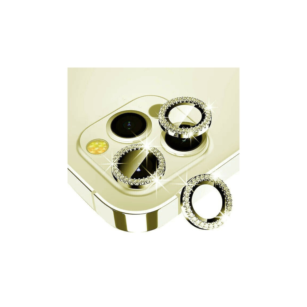 Oem Camera Protector Ring Glitter Gold για το iPhone 15 Pro / 15 Pro Max Oem Camera Protector Ring Glitter Gold για το iPhone 15 Pro / 15 Pro Max
