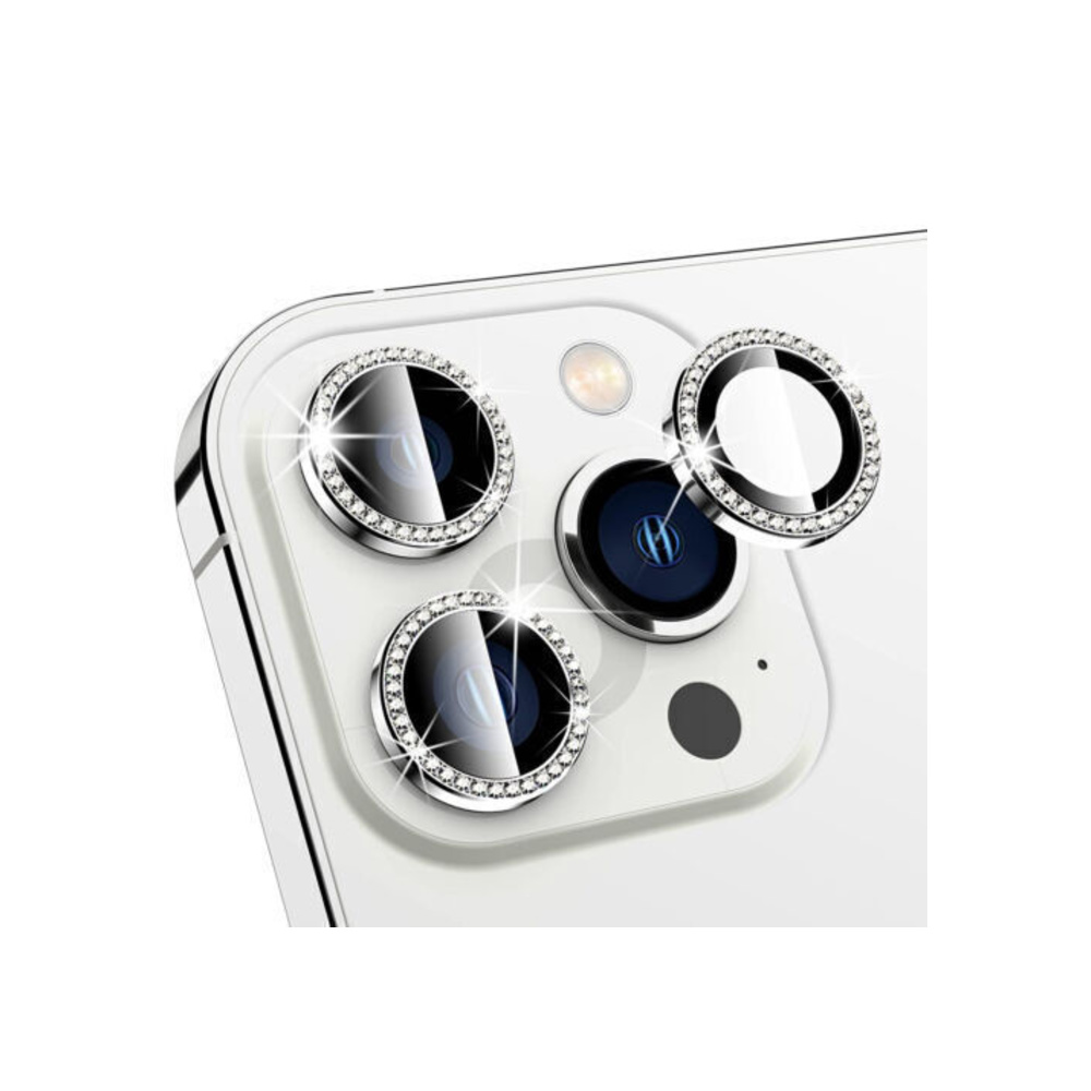 Oem Camera Protector Ring Glitter Silver για το iPhone 14 Pro / 14 Pro Max Oem Camera Protector Ring Glitter Silver για το iPhone 14 Pro / 14 Pro Max