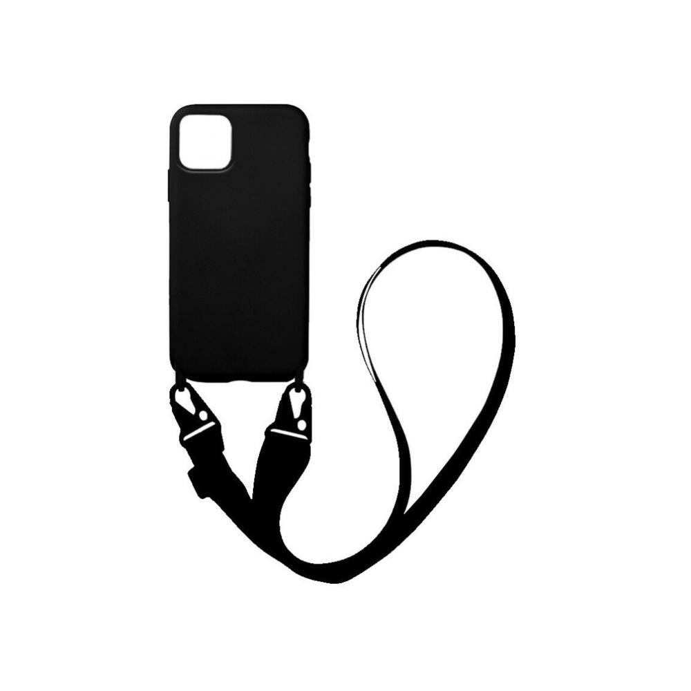 Oem Θήκη Σιλικόνης Black με Ιμάντα (iPhone 11) Oem Θήκη Σιλικόνης Black με Ιμάντα (iPhone 11)