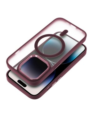 Oem Matte Mag Cover Case Πλαστικό Plum Red (iPhone 13 Pro)
