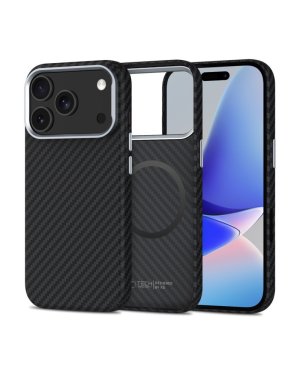 Tech-Protect Carbon Back Cover Πλαστικό Μαύρο (iPhone 17 Pro Max)