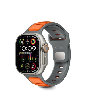 Tech-Protect Λουράκι Σιλικόνης Γκρι (Apple Watch 44/45/46/49MM)