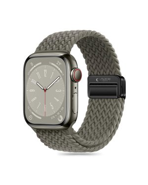 Tech-Protect Λουράκι Υφασμάτινο Olive Grey (Apple Watch 44/45/46mm/Ultra 49mm)