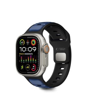 Tech-Protect Λουράκι Σιλικόνης Μαύρο (Apple Watch 44/45/46/49MM, TECH-PROTECT)