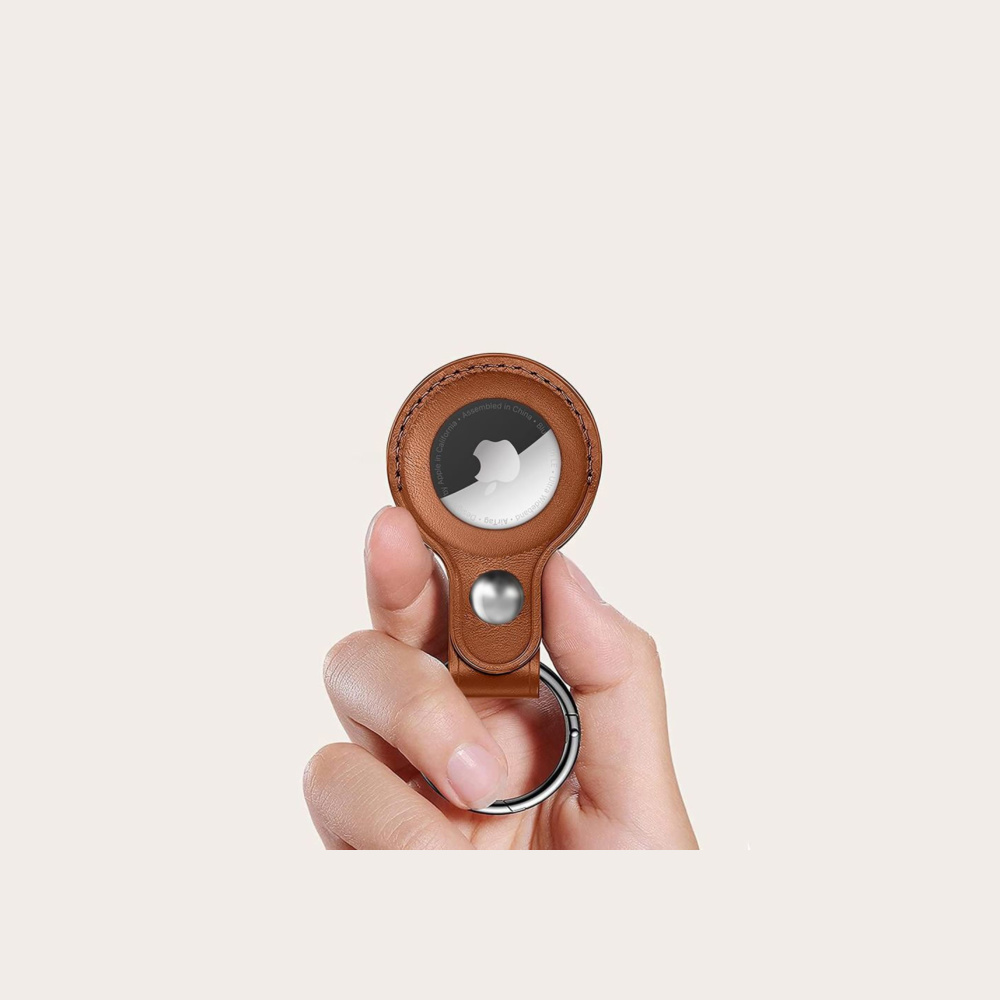 Tech-Protect NaturalFit Θήκη για AirTag σε Καφέ χρώμα Tech-Protect NaturalFit Θήκη για AirTag σε Καφέ χρώμα