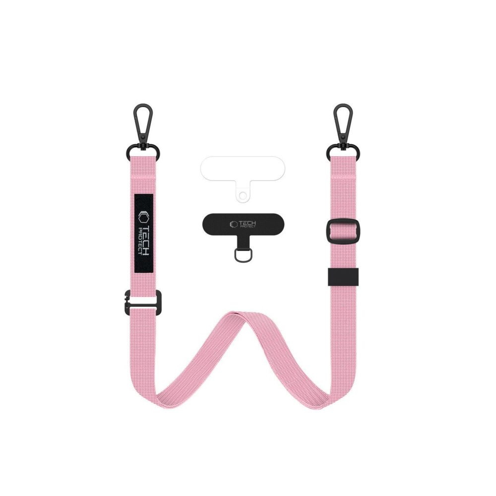 Tech-Protect Rope Crossbody Λουράκι Λαιμού για Κινητά Ροζ Tech-Protect Rope Crossbody Λουράκι Λαιμού για Κινητά Ροζ