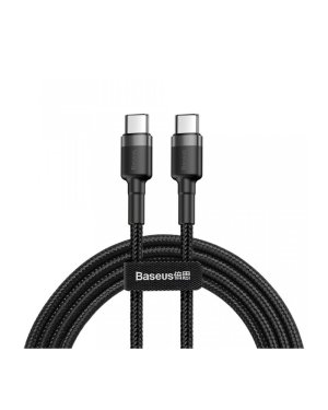 Type C Cable Baseus Pd Pd2.0 60w 20v 3a Qc3.0 2m Black + Gray