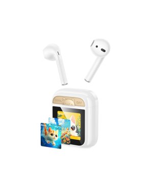 Hoco EW86 Cat Earbud Bluetooth Handsfree Ακουστικά με Θήκη Φόρτισης Λευκά Hoco EW86 Cat Earbud Bluetooth Handsfree Ακουστικά με Θήκη Φόρτισης Λευκά