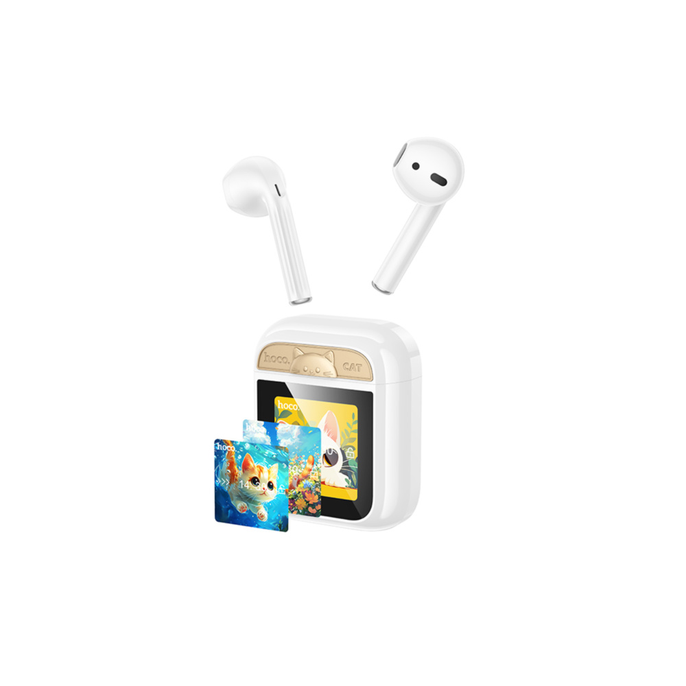 Hoco EW86 Cat Earbud Bluetooth Handsfree Ακουστικά με Θήκη Φόρτισης Λευκά Hoco EW86 Cat Earbud Bluetooth Handsfree Ακουστικά με Θήκη Φόρτισης Λευκά