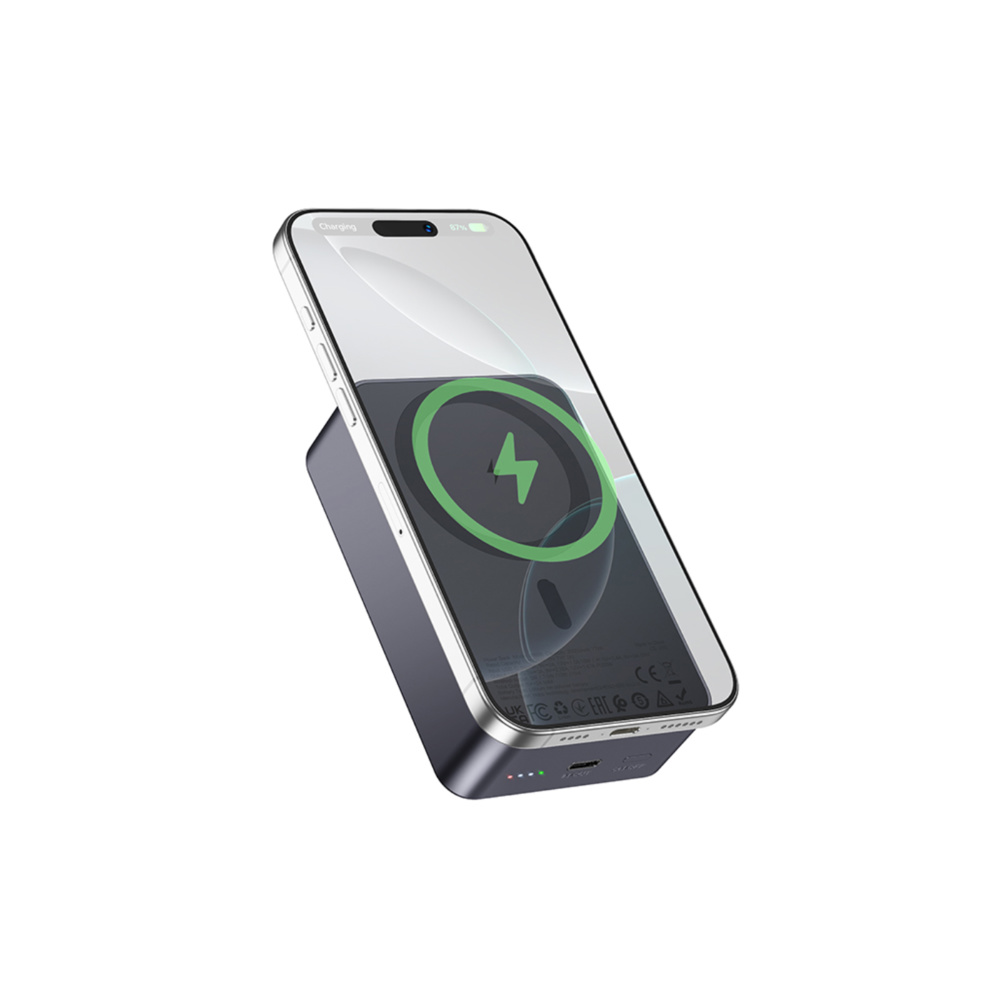 Hoco J160B MagSafe Power Bank 20000mAh 20W με Θύρα USB-C Power Delivery / Quick Charge 3.0 Γκρι Hoco J160B MagSafe Power Bank 20000mAh 20W με Θύρα USB-C Power Delivery / Quick Charge 3.0 Γκρι