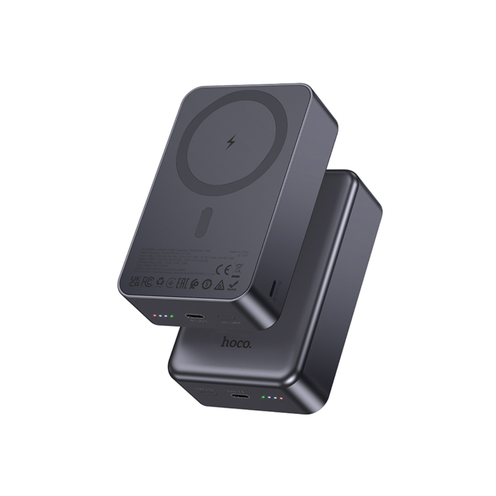 Hoco J160B MagSafe Power Bank 20000mAh 20W με Θύρα USB-C Power Delivery / Quick Charge 3.0 Γκρι Hoco J160B MagSafe Power Bank 20000mAh 20W με Θύρα USB-C Power Delivery / Quick Charge 3.0 Γκρι