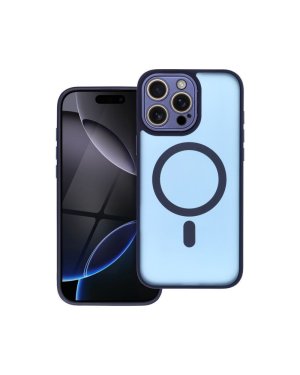 Oem Variete Mag Cover With Camera Tempered Glass Navy Blue (iPhone 15)