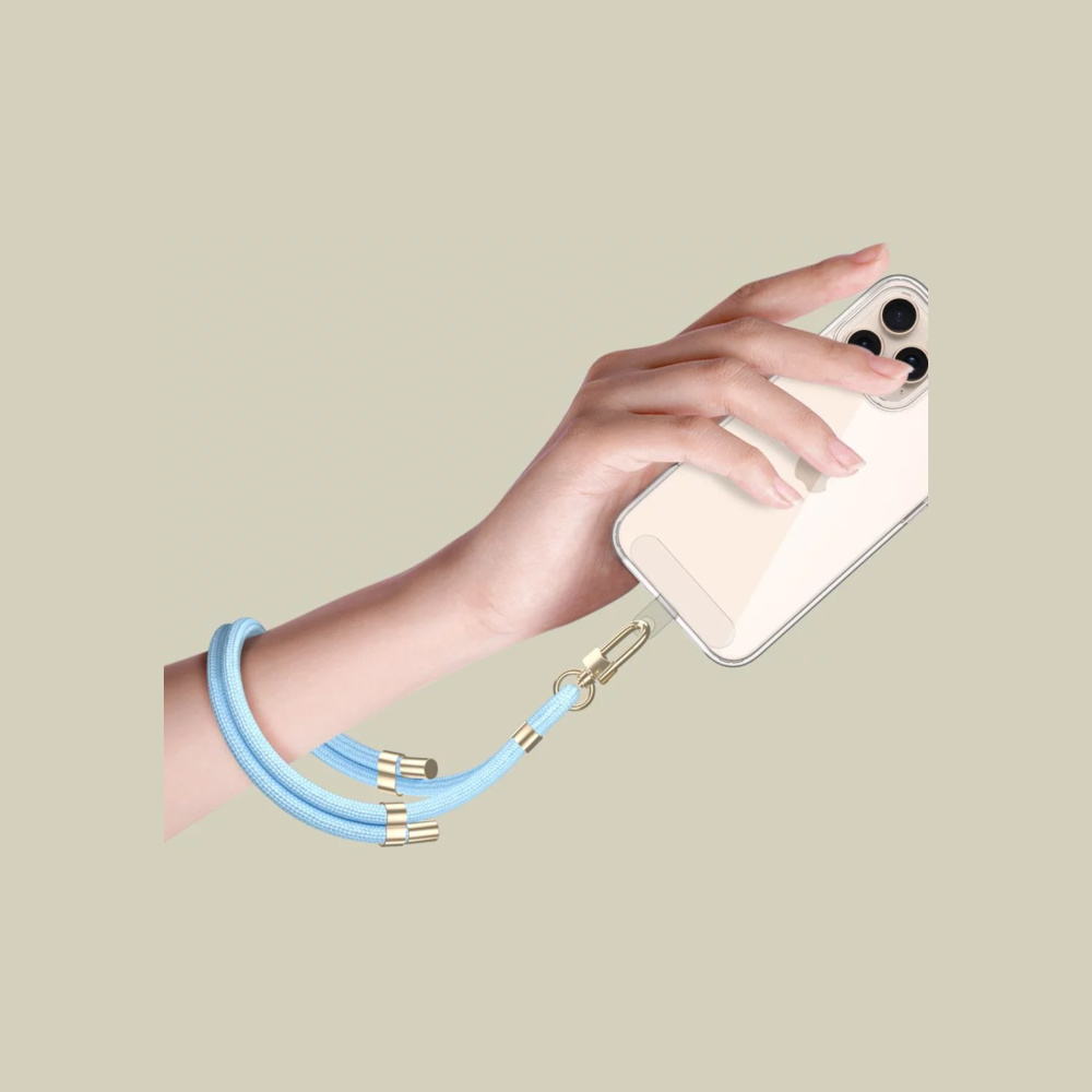 Tech-Protect C4s Λουράκι Καρπού για Κινητά Baby Blue / Gold Tech-Protect C4s Λουράκι Καρπού για Κινητά Baby Blue / Gold