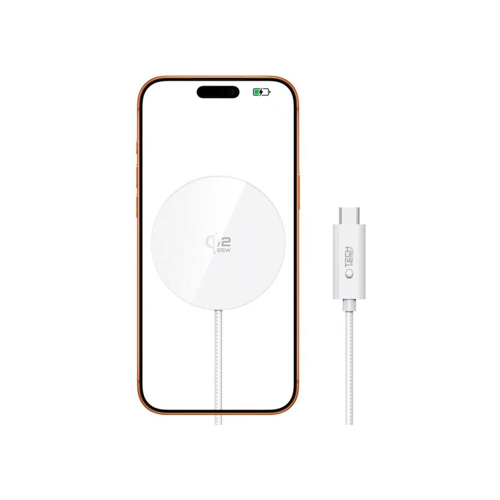 Tech-Protect Ασύρματος Φορτιστής Qi2 25W Λευκός (A50) Tech-Protect Ασύρματος Φορτιστής Qi2 25W Λευκός (A50)