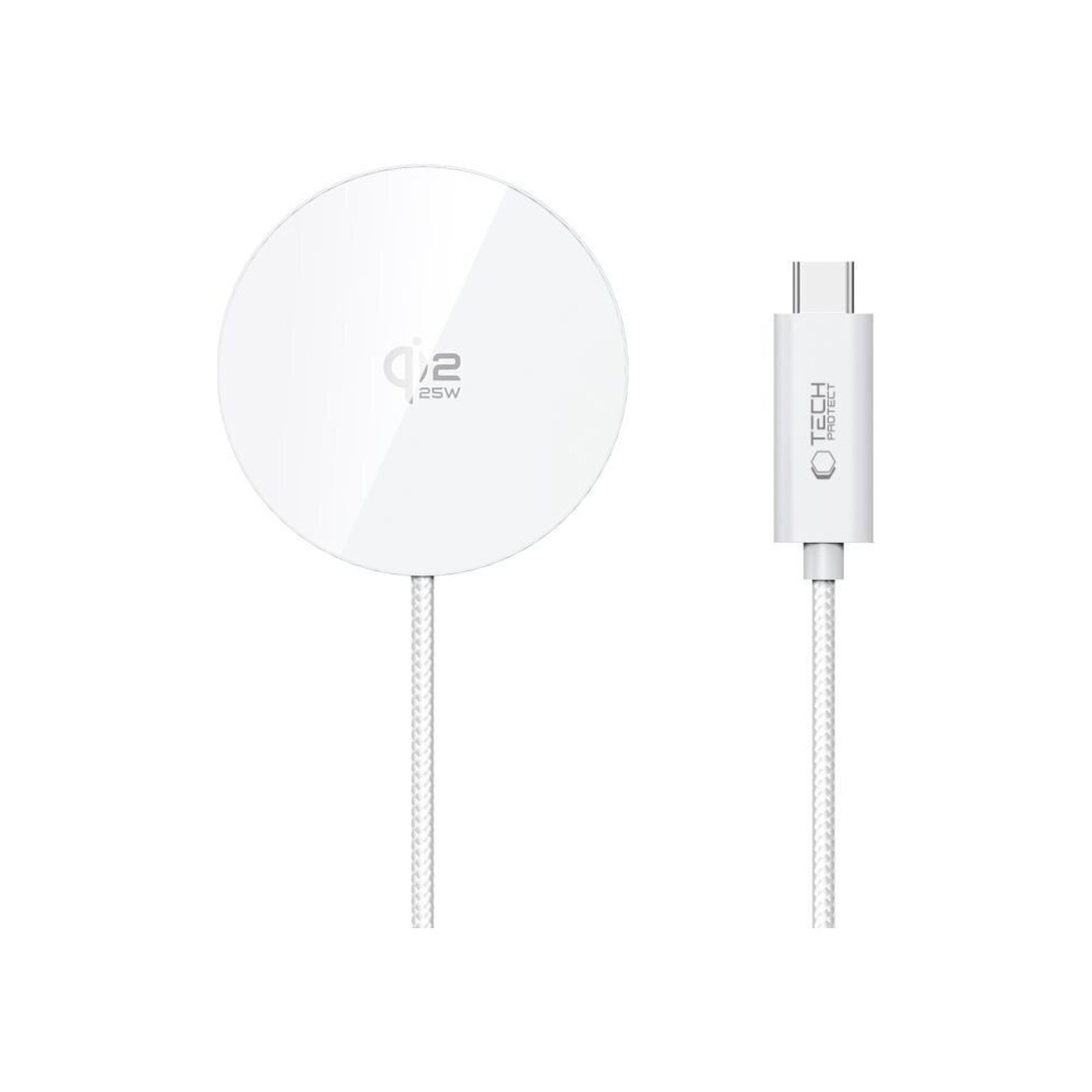 Tech-Protect Ασύρματος Φορτιστής Qi2 25W Λευκός (A50) Tech-Protect Ασύρματος Φορτιστής Qi2 25W Λευκός (A50)