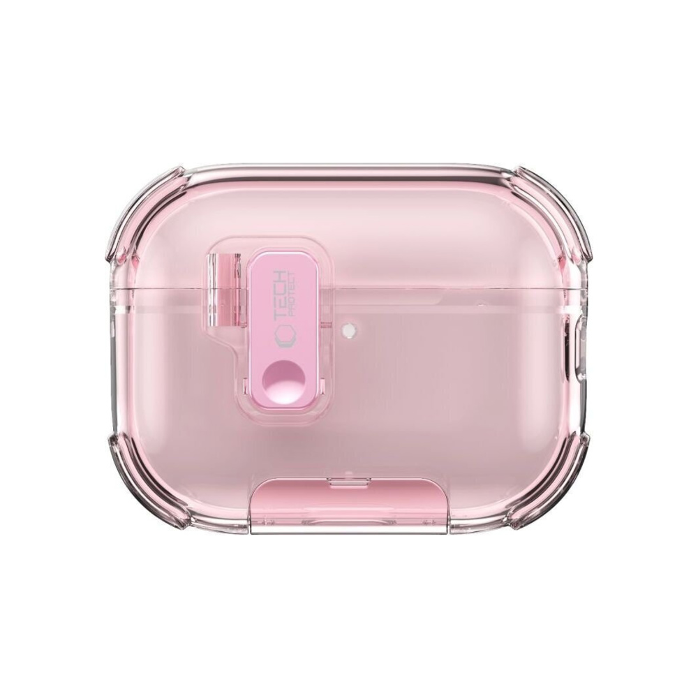 Tech-Protect Θήκη Σιλικόνης με Γάντζο σε Ροζ χρώμα για Apple AirPods Pro 3 Tech-Protect Θήκη Σιλικόνης με Γάντζο σε Ροζ χρώμα για Apple AirPods Pro 3
