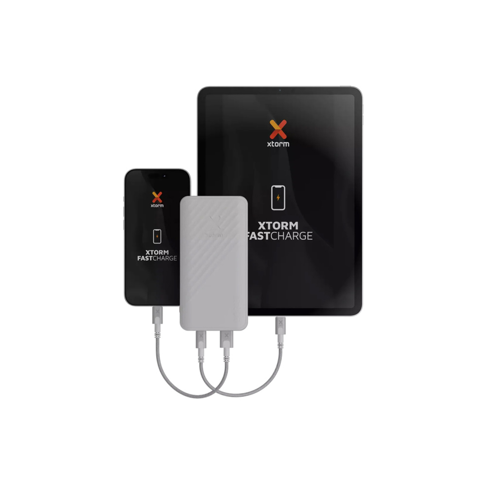 Xtorm Go2 Power Bank 20000mAh 15W με Θύρα USB-A και Θύρα USB-C Λευκό Xtorm Go2 Power Bank 20000mAh 15W με Θύρα USB-A και Θύρα USB-C Λευκό